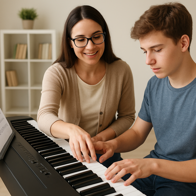 Piano avec solfège